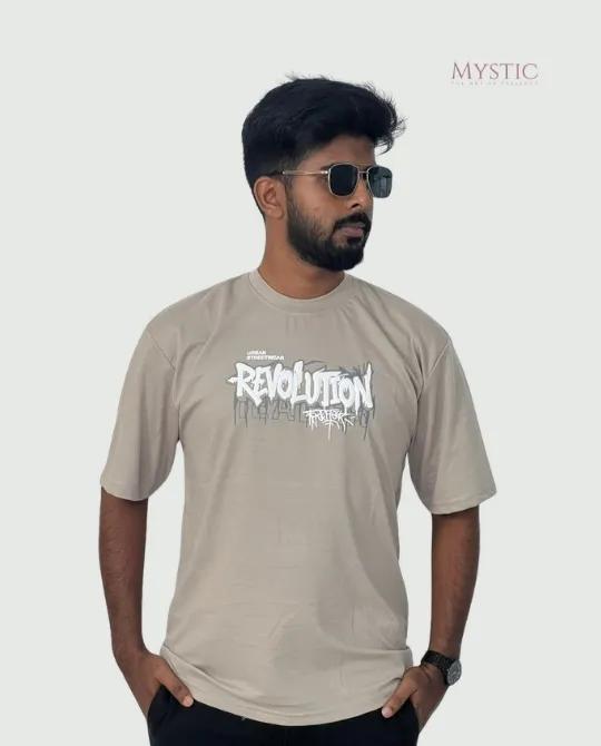 Off White Drop Shoulder T-shirt - Revolution