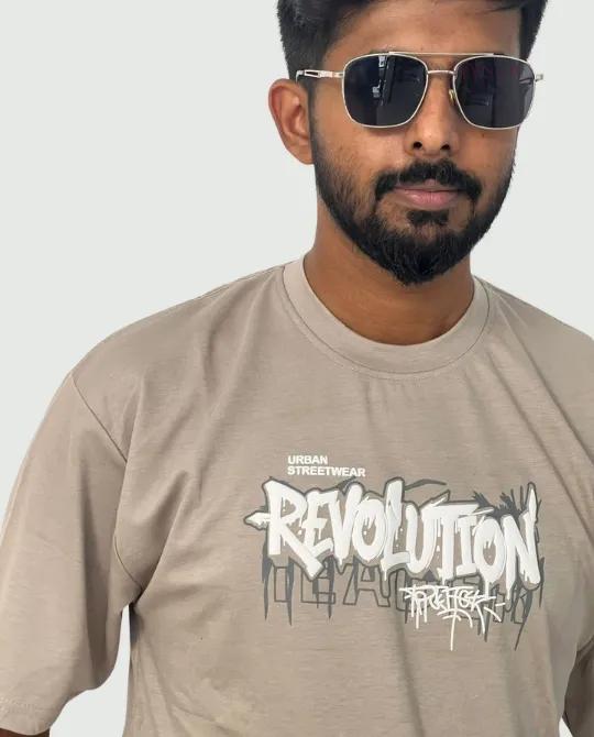 Off White Drop Shoulder T-shirt - Revolution view 2