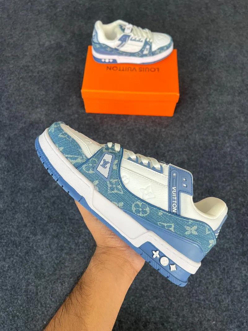 LV Trainer Sneaker - Blue view 2