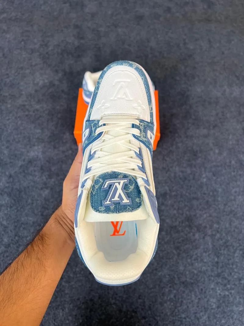 LV Trainer Sneaker - Blue view 3