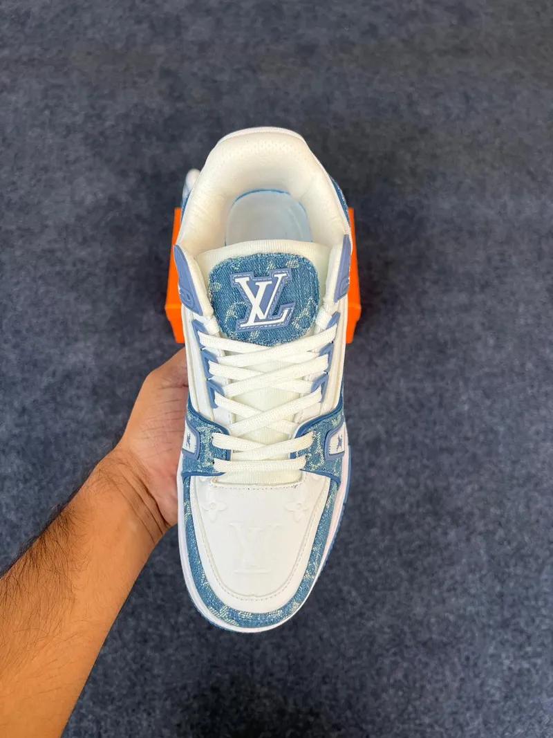 LV Trainer Sneaker - Blue view 4
