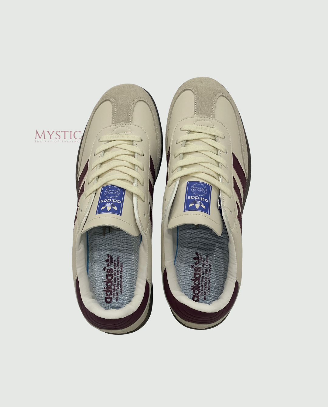 Adidas Samba OG - Wonder White / Shadow Red / Gum view 4
