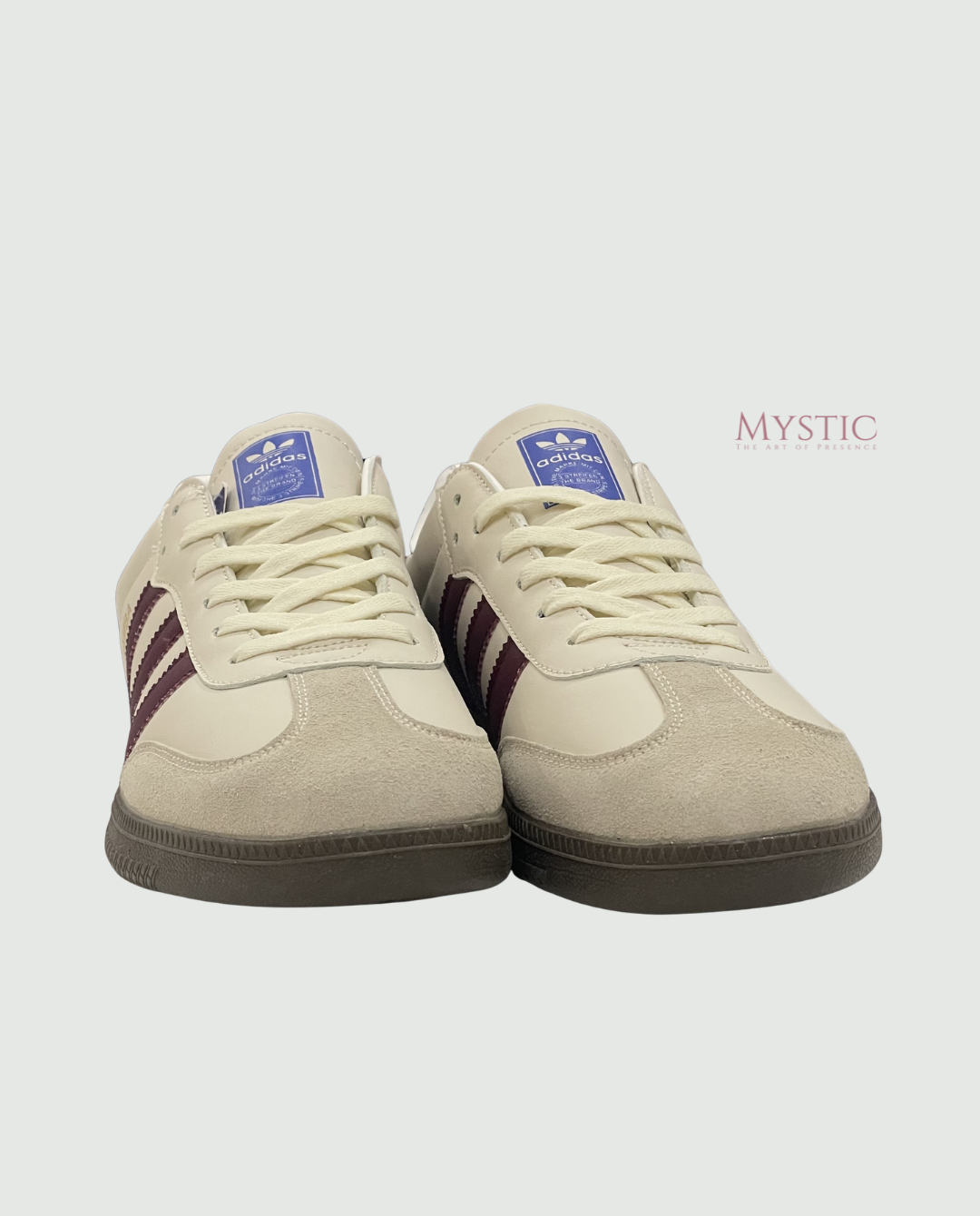 Adidas Samba OG - Wonder White / Shadow Red / Gum view 6